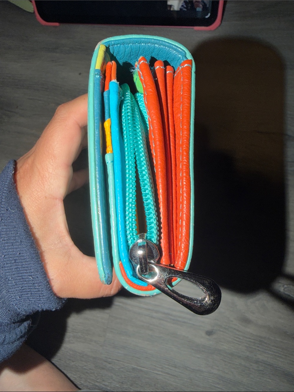 Vera Pelle Mint Zip-Around Leather Wallet multicolor (gorgeous) - Picture 2 of 5